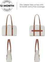 ⁦MOKOBARA The Celeste Tote Bag | Lightweight for Daily use and Work with Luggage Sleeve and 14" Laptop Compartment with Magnetic closure for Women (Coconut Cream 2.0)⁩ - الصورة ⁦4⁩