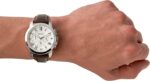 ⁦Fossil Leather Mens Quartz Watch⁩ - الصورة ⁦4⁩